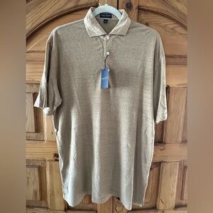 Peter Millar Linen Crown Crafted Men's Polo Shirt size S NWT